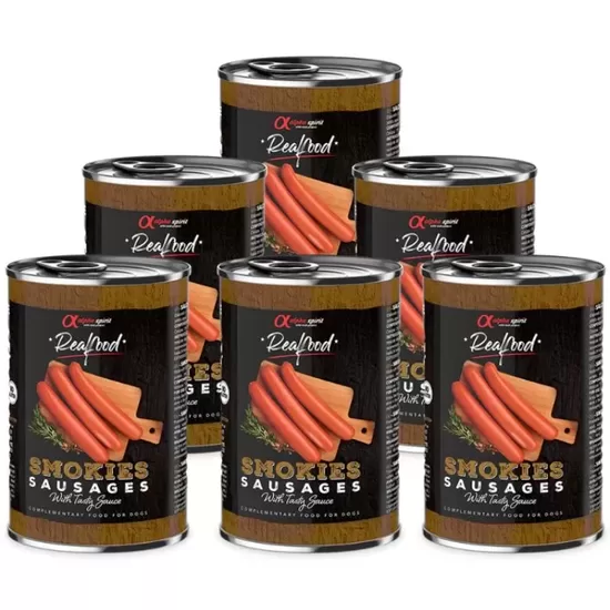 ALPHA SPIRIT Realfood kūpinātās desiņas 400g